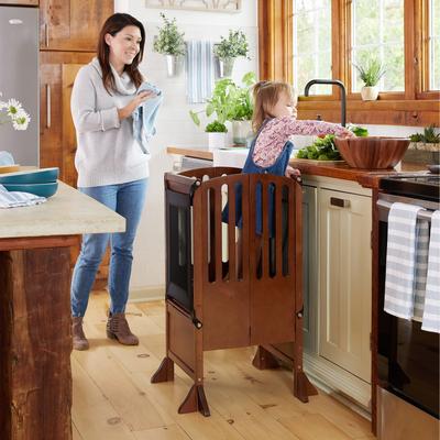 Guidecraft Contemporary Kitchen Helper Walnut