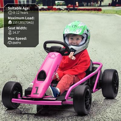 24V Go Kart for Kids 8-12 Years