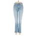Hudson Jeans Jeggings - High Rise Boot Cut Boot Cut: Blue Bottoms - Women's Size 26 - Sandwash