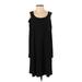Annalee + Hope Casual Dress - Shift Cold Shoulder Long sleeves: Black Print Dresses - Women's Size X-Small