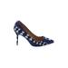 J.Crew Heels: Pumps Stilleto Cocktail Party Blue Shoes - Women's Size 6 1/2 - Pointed Toe