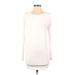 Vince. Casual Dress - Shift Crew Neck Long sleeves: White Dresses - Women's Size X-Small