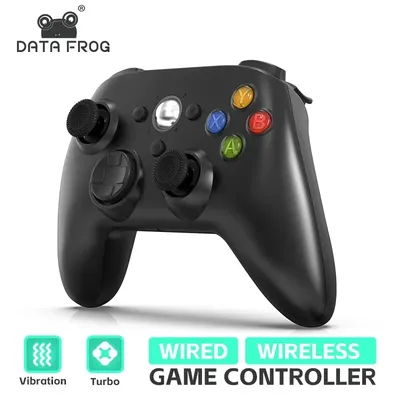 Kabelloser/kabelgebundener Controller für Xbox 360-Game-Controller mit Dual-Vibration Turbo, Image