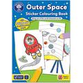Orchard Toys Outer Space Sticker Colouring Book - Educational Colouring Book - Space Colouring Book - 3 Years +, Multicolor, 21cm x 2cm x 29cm