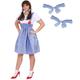 Adult Dorothy Kansas Girl Costume - XL - Costume and Basket