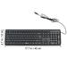 Wired Keyboard Wired Keyboard Mute Waterproof Usb Computer Thin Simple Connecting Computer Keyboard for Office (Black)
