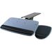 Under Desk Keyboard Tray Adjustable Keyboard And Mouse Drawer Platform With Ergonomic Wrist Rest Pad 17.25 Track (MI-7137)