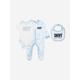 DKNY Baby Boys 3 Piece Hanging Gift Set In Blue Size 3 - 6 Mths