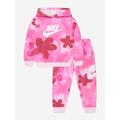 Nike Girls Sci-dye Club Fleece Tracksuit In Pink Size 3 - 4 Yrs