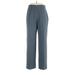 Kasper Dress Pants - High Rise Straight Leg Trouser: Gray Bottoms - Women's Size 10 Petite