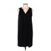 MICHAEL Michael Kors Casual Dress - Mini V Neck Sleeveless: Black Solid Dresses - Women's Size Medium