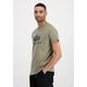 T-Shirt ALPHA INDUSTRIES "ALPHA Men - T-Shirts Basic T 2 Pack" Gr. S, bunt (olive, burgundy) Herren Shirts T-Shirts