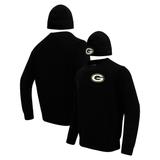 Men's Pro Standard Black Green Bay Packers Crewneck Pullover Sweater & Cuffed Knit Hat Box Gift Set