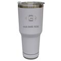 The Memory Company White Georgia Bulldogs Personalized 30oz. Stainless Steel Bluetooth Tumbler