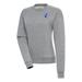 Women's Antigua Heather Gray Franklin & Marshall Diplomats Victory Digital Thermal Pullover Sweatshirt