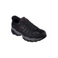 Wide Width Men's Skechers® Afterburn Slip Ins by Skechers in Black (Size 13 W)