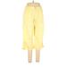 Lee Casual Pants - High Rise Culottes Culotte: Yellow Bottoms - Women's Size 12 Petite