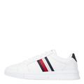 Tommy Hilfiger Men's Supercup LTH Stripes ESS FM0FM04895 Cupsole Sneaker, White (White), 8 UK