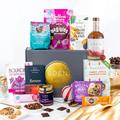 Christmas Gin Luxury Vegan Chocolate Gifts, Christmas Hampers Gift Baskets, Festive Tower Of Treats Vegan Christmas Chocolate, Xmas Sweets, Dairy Free, Vegetarian, Gluten Free Hamper