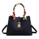 FOLOVEYA Fashion Women Handbags Ladies Top Handles Bags Elegant Tote Bag Classic Shoulder Bags Designer Crossbody Bag PU Leather for Shopping Travel Work Business Dating Blue