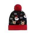 Santa Hat, Christmas Gift Xmas New Year Party Decoration New Cartoon Christmas Hat For Kids/Adults Winter Warm Knitted Hat Cap,Christmas Hats for Ornaments (Color : For Adult C)