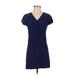 Madewell Casual Dress: Blue Dresses - Women's Size 2X-Small