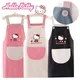 Hello Kitty-Tablier de cuisine étanche et résistant à l'huile pour enfants et adultes chasuble