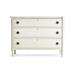 Aeon 3 - Drawer 48" W Solid Wood Dresser Wood in White/Brown Jonathan Charles Fine Furniture | 35 H x 48 W x 20 D in | Wayfair 003-3-269-ATW