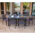 Kettler USA Reno Outdoor 6-Person Dining Set w/ 63" x 37" HPL Table Plastic/Metal in Gray | 37 W x 63 D in | Wayfair C360-0200K1
