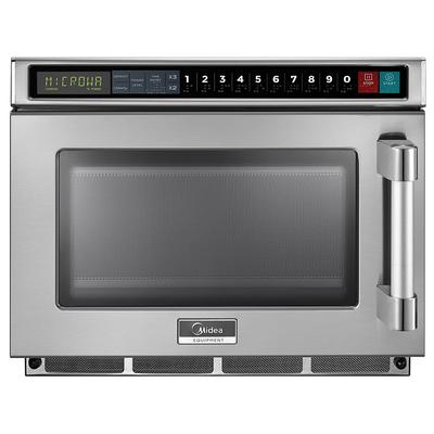 Midea 1217G1A 1200w Commercial Microwave with Touch Pad, 120v, Braille Touchpad Control, Stainless Steel