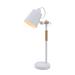 Latitude Run® Hennie Lamp Metal in Brown/White | 23 H x 5.75 W x 7 D in | Wayfair 7460A65F66234CE7A4FAEDB422E963D1