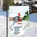 The Holiday Aisle® Jerricca Snowman Winter Double Sided Polyester Garden Flag | 12 H x 18 W in | Wayfair 97F0941C0C4F464EADBFC3DC4C0BB1AE