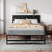 Latitude Run® Harpar Queen 79.5" Bed Frame Metal in Black | 79.5 H x 59.4 W x 14 D in | Wayfair 5A2F352A71164A93BEE0999024244833