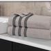 Latitude Run® Argana Zero Twist Cotton Ribbed Modern Geometric Border Soft Highly-Absorbent Bath Sheet Set 100% Cotton | Wayfair