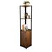 17 Stories Ratiman Bookcase in Black/Brown | 65 H x 13.5 W x 13.5 D in | Wayfair F780784C6A19497FB04AD439EBD26ED6