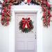 The Holiday Aisle® Faux 15.7" Wreath Traditional Faux in Green/Red | 15.7 H x 15.7 W x 1.9 D in | Wayfair 26A8651D85E64E15B1FE490688C2E9CB