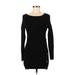White House Black Market Casual Dress - Bodycon: Black Print Dresses - Women's Size Medium