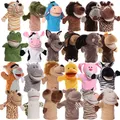 25cm Animals Plush Stuffed Toys Hand Finger Story Puppet Kawaii Dolls Educational Baby Toy Lion