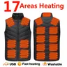 17/13/9 Areas Usb Heated Jacket Men Women Electric Heated Vest Heating Vest Heated Bodywarmer Usb