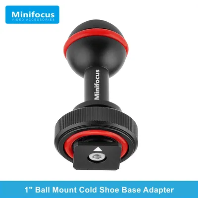 1 "Ball Kalten Schuh Basis Adapter Stecker für Unterwasser Tauchen Kamera Gehäuse Fall Heißer Schuh Taschenlampe Dive Taschenlampe Lihgt montieren
