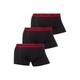 Trunk HUGO UNDERWEAR "TRUNK TRIPLET PLANET" Gr. S (48), 3 St., schwarz (black 004) Herren Unterhosen