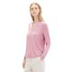 Langarmshirt TOM TAILOR Gr. XXL, rosa (dusty vanda) Damen Shirts V-Shirts