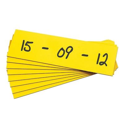 EICHNER 3x 100er-Pack Magnet-Lagerschild 20 x 60 mm gelb, 2x6 cm Image