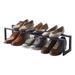 Yamazaki Home Expandable Shoe Rack - Two Sizes, Steel, Single, Holds 4 to 8 shoes, Expandable