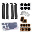 NUOLUX 1 Set Bicycle Repair Patches Bike Tire Lever Kit Bike Repair Tools Adhesive Patches for Bike