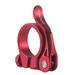 Lierteer Black Bike for-Seat Post Clamp 31.8/34.9mm Quick Release Alloy Fixture Mtb Road Red 34.9mm