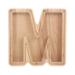 NUOLUX Wooden Piggy Bank Decorative Coin Storage Box Letter Shaped Saving Pot for Home