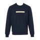 Emporio Armani Men's Brushed Terry Crew Neck Sweater, Marine, Large