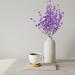 Prolriy Simulation of Gypsophila Clearance 1pc Artificial Flowers Outdoor Fake Plants Faux Plastic Flower in Bulk for Hanging Planters Outside Porch Vase Home Window Decoration Purple