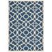 Porch & Den Eckford Modern Moroccan Lattice Indoor Outdoor Area Rug Dark Blue 10 x 13 Geometric 10 x 14 Outdoor Indoor Entryway Kitchen Patio